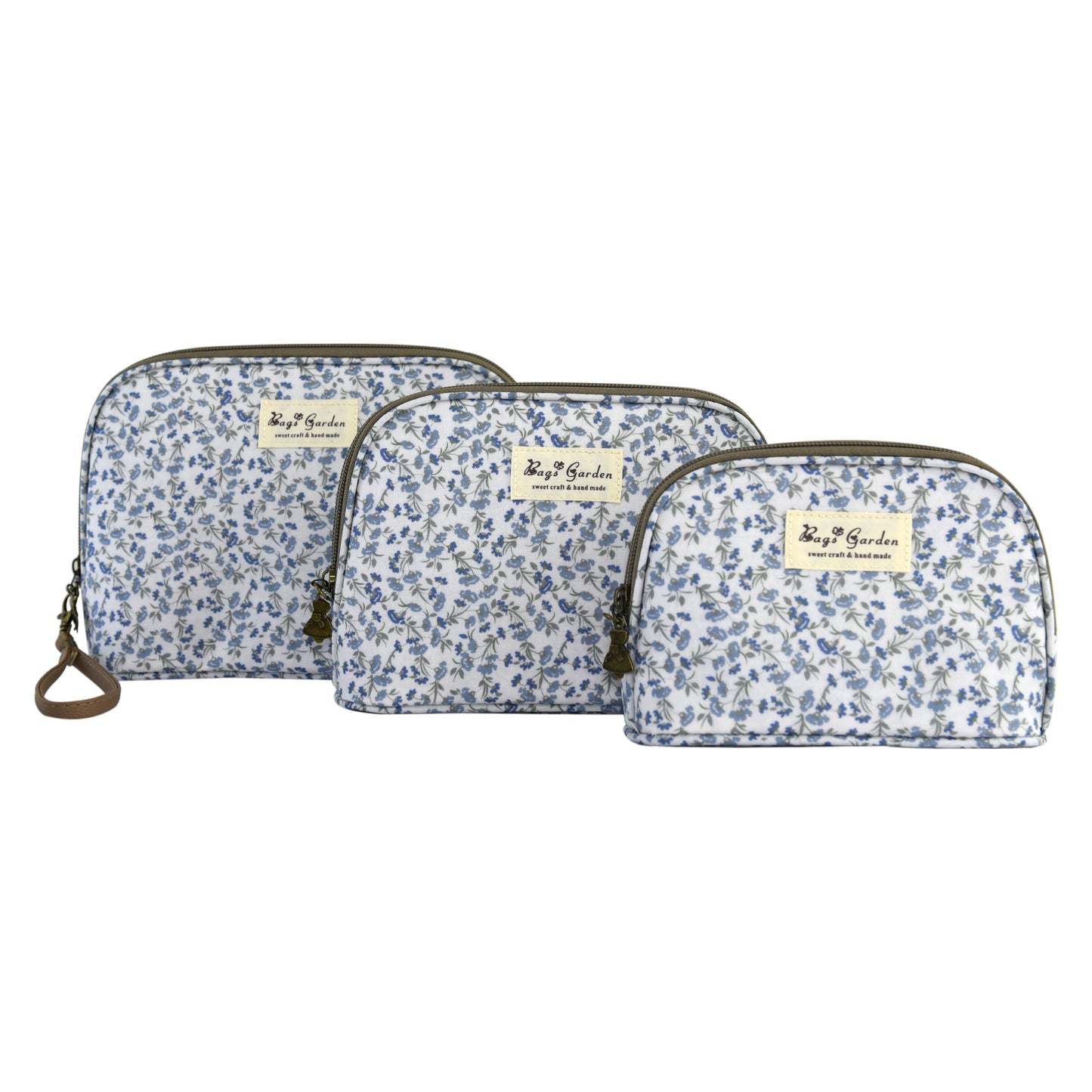 Set de 3 Neceseres Impermeables con Flores | Bolsas de Aseo y Maquillaje Multiusos para Viaje