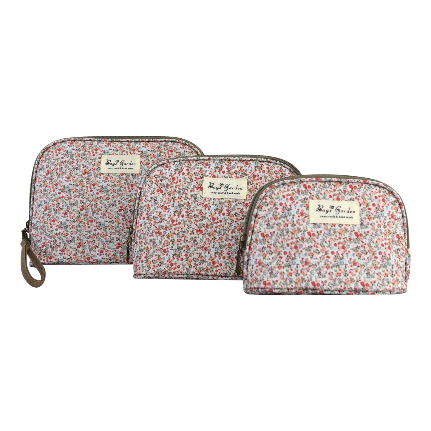 Set de 3 Neceseres Impermeables con Flores | Bolsas de Aseo y Maquillaje Multiusos para Viaje