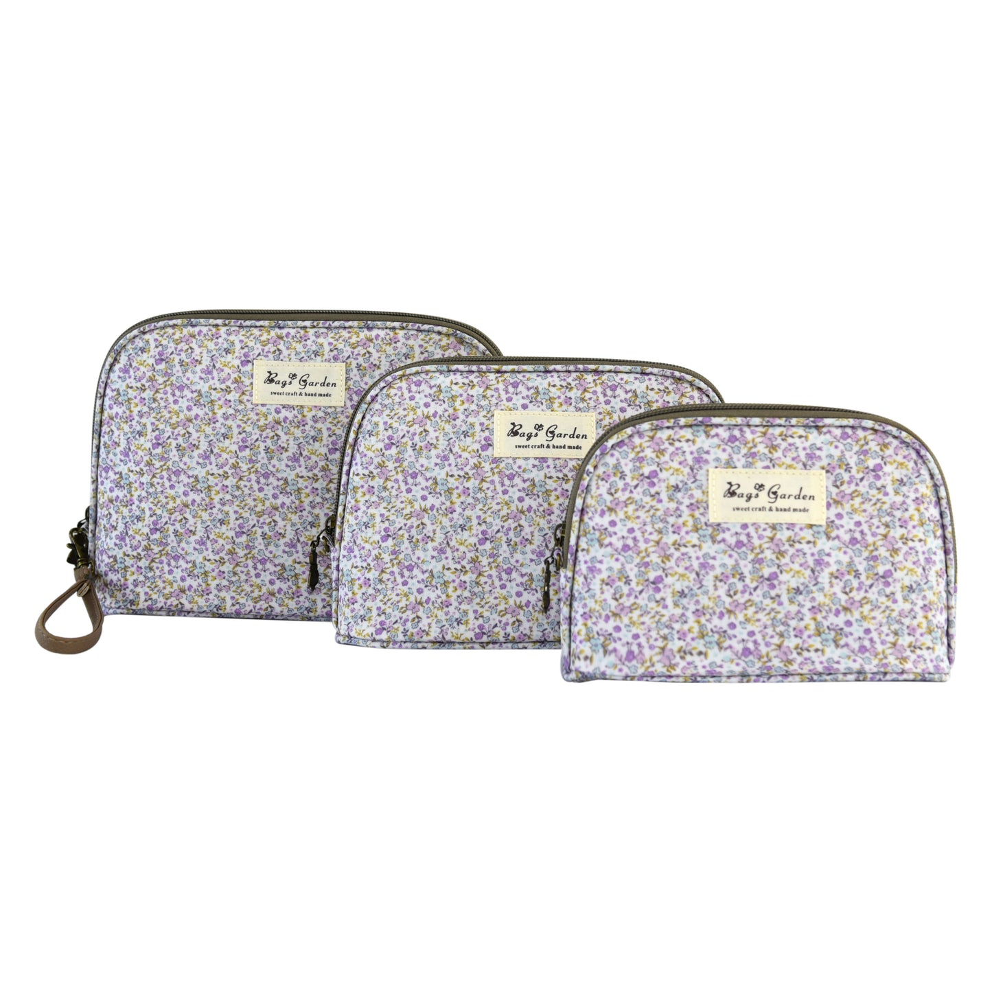 Set de 3 Neceseres Impermeables con Flores | Bolsas de Aseo y Maquillaje Multiusos para Viaje