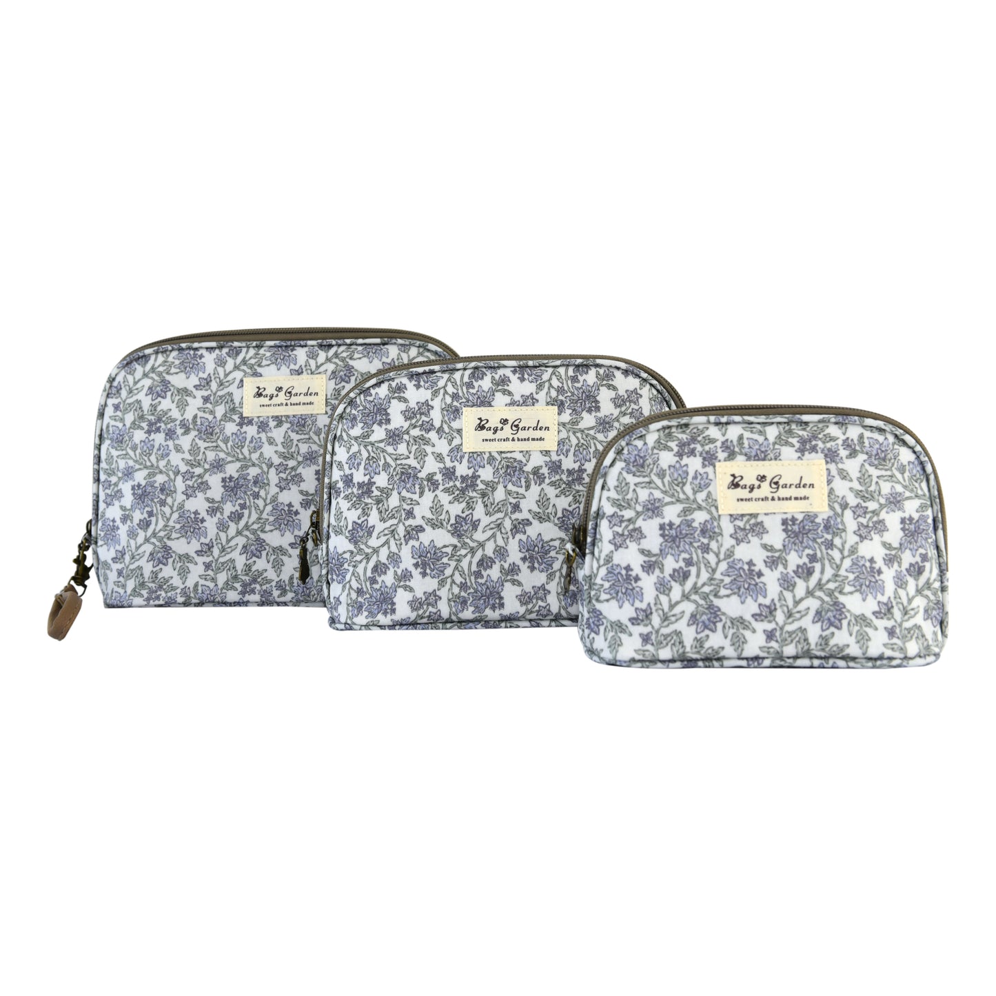 Set de 3 Neceseres Impermeables con Flores | Bolsas de Aseo y Maquillaje Multiusos para Viaje