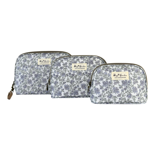 Set de 3 Neceseres Impermeables con Flores | Bolsas de Aseo y Maquillaje Multiusos para Viaje