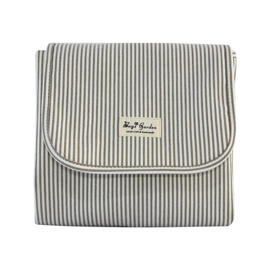 Cambiador de Bebé de Algodón Rayas Plegable | Colchoneta Portátil