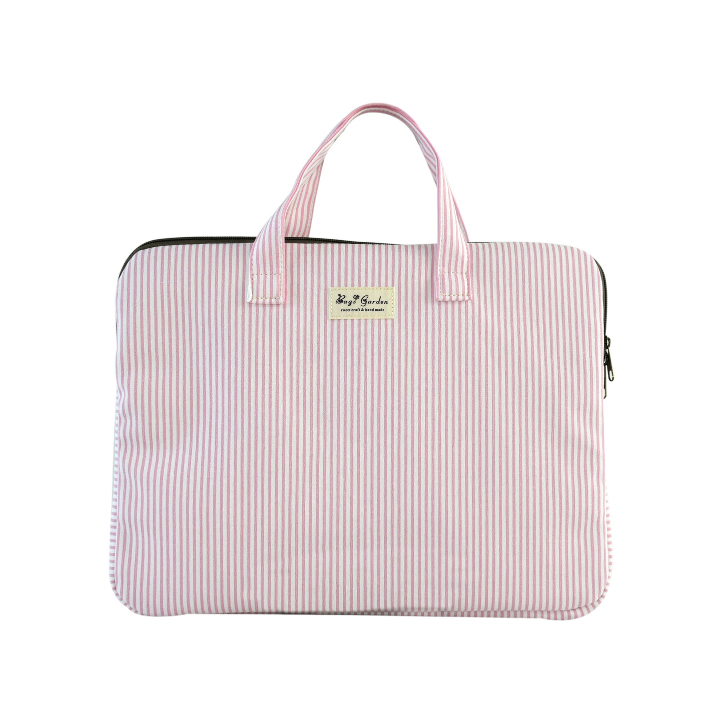 Bagsgarden Funda para Portátil 16” de Algodón Rayas | Bolso Protector Acolchado