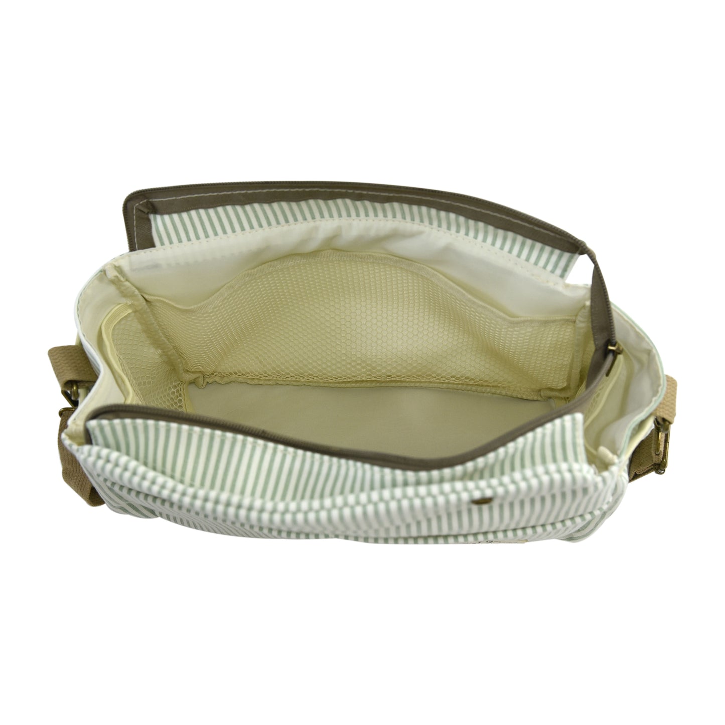 Organizador de Carrito de Bebé Rayas Algodón | Bolsa Maternal Multifuncional