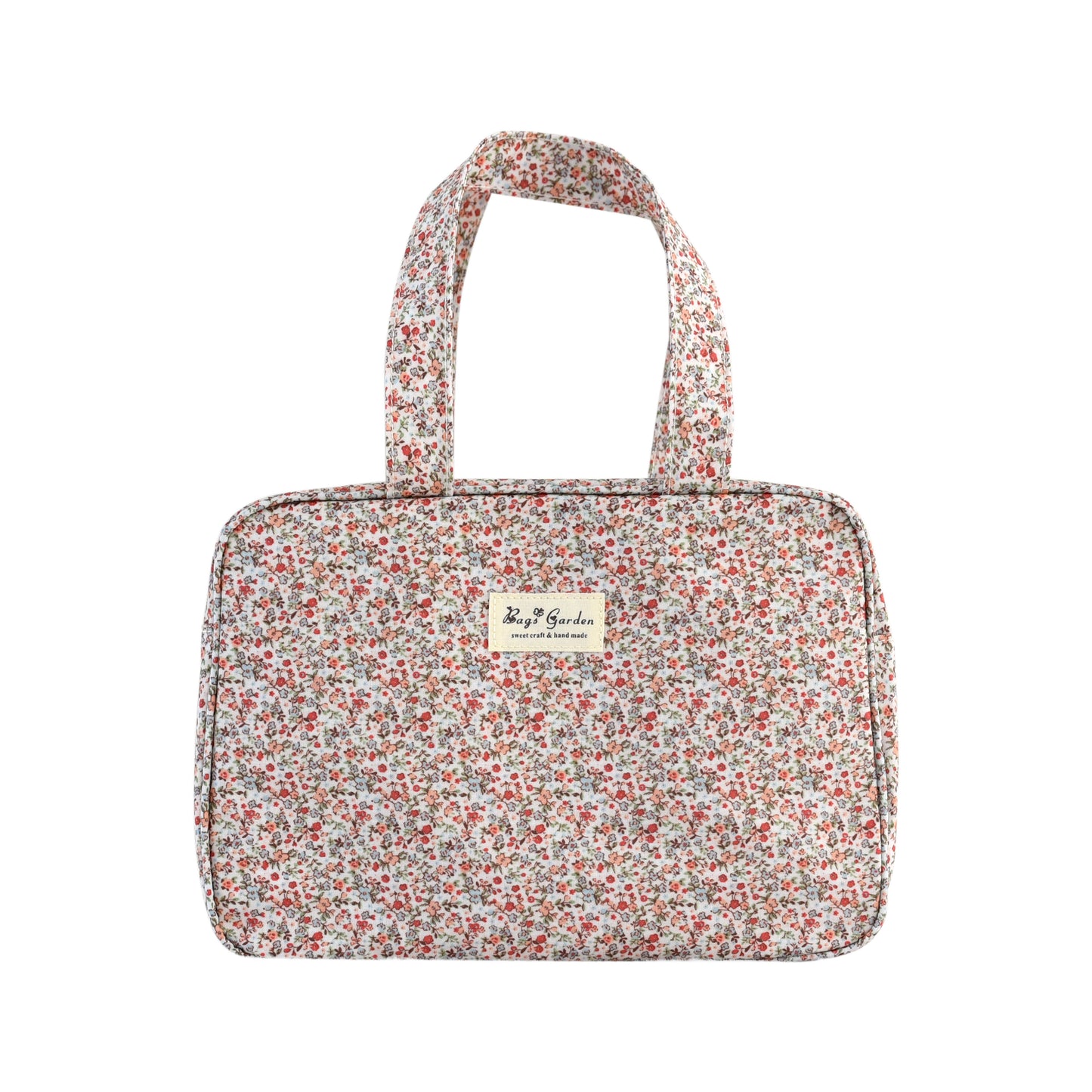 Bolso de Mano rectangular Impermeable Floral | Bolso Tote Compacto para Uso Diario