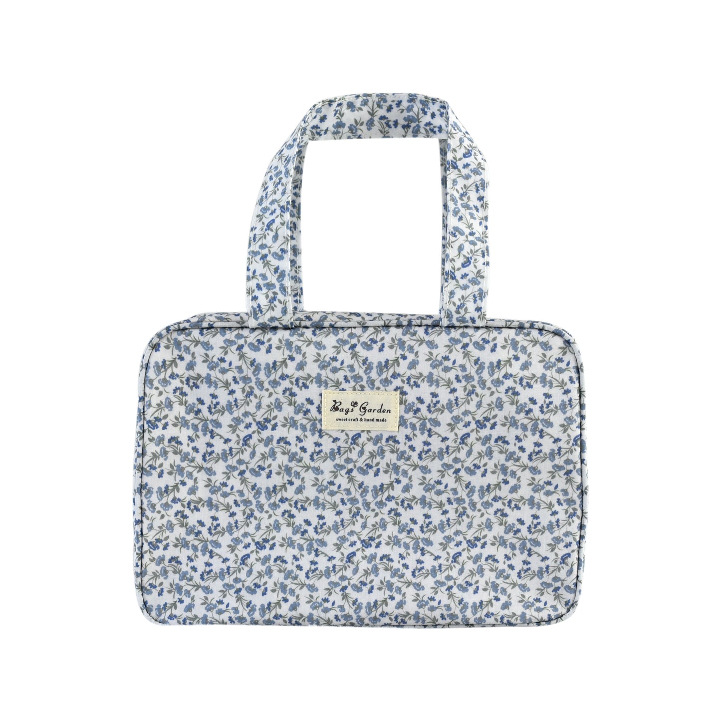 Bolso de Mano rectangular Impermeable Floral | Bolso Tote Compacto para Uso Diario