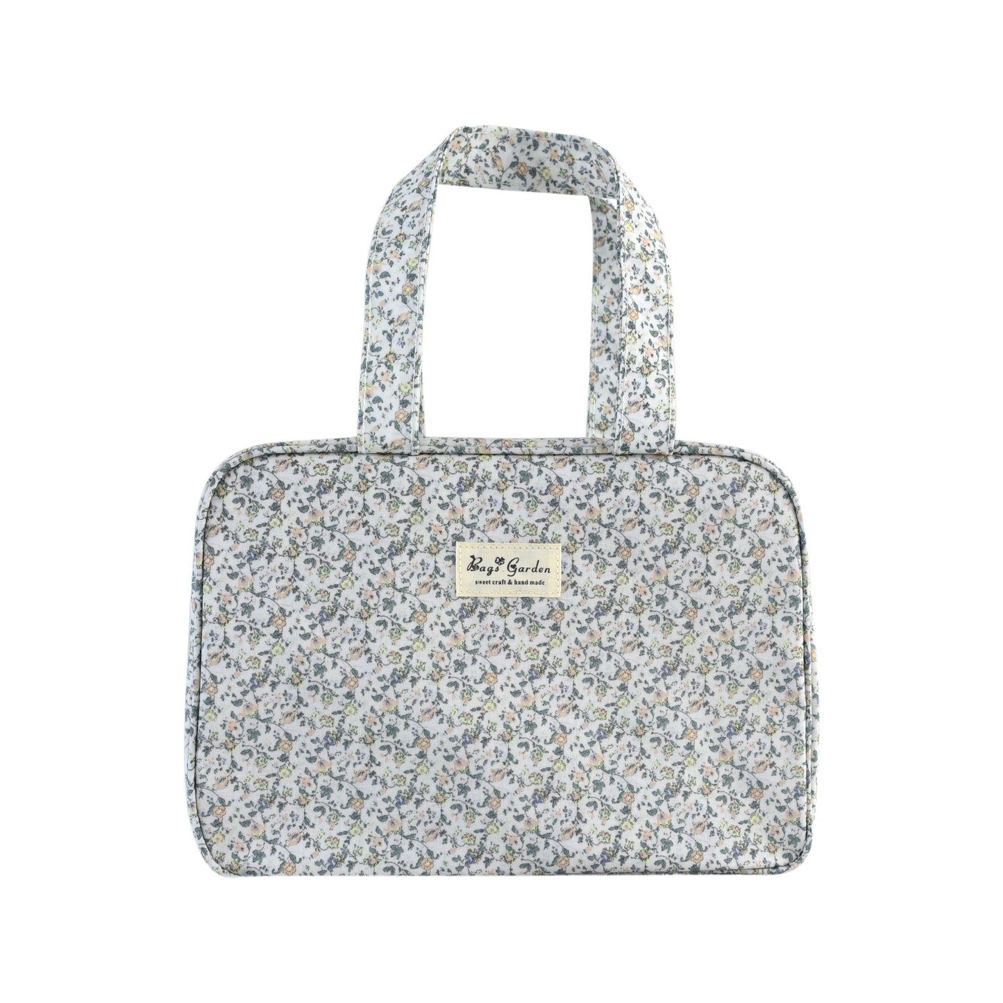 Bolso de Mano rectangular Impermeable Floral | Bolso Tote Compacto para Uso Diario