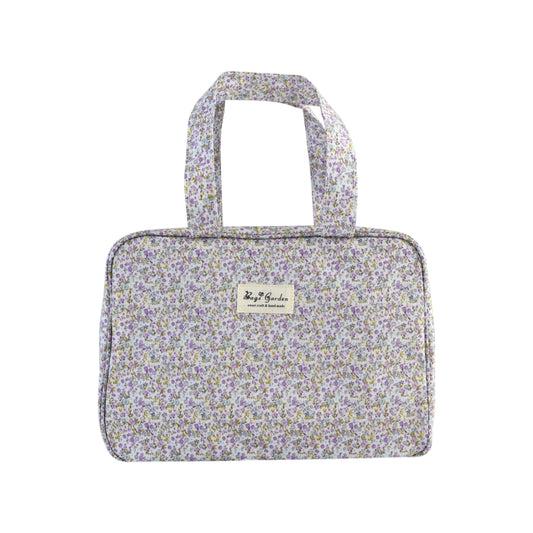 Bolso de Mano rectangular Impermeable Floral | Bolso Tote Compacto para Uso Diario