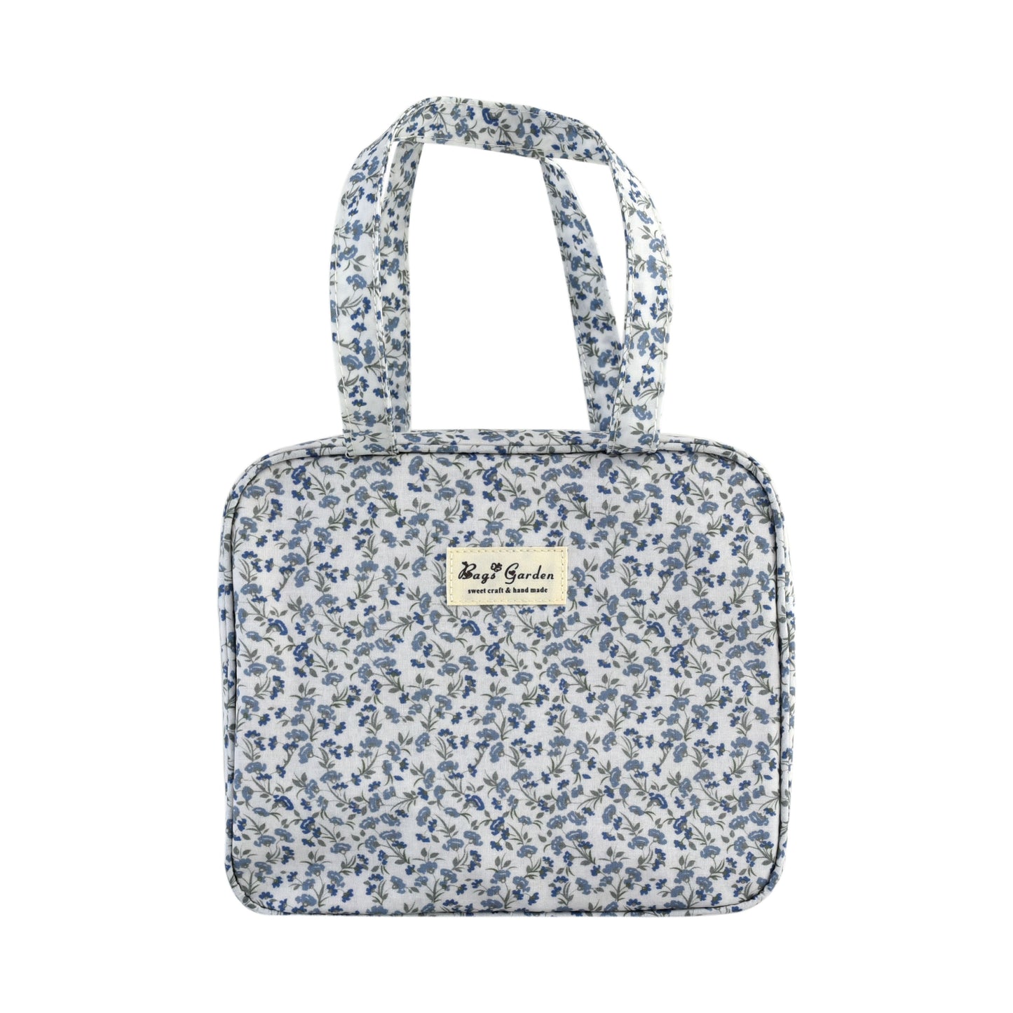 Bolso de Mano cuadrado Impermeable Floral | Bolso Tote Compacto para Uso Diario