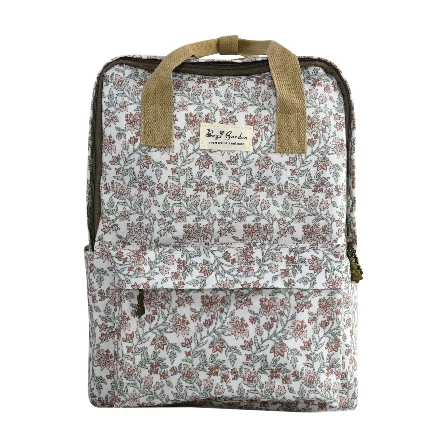 Mochila Impermeable con Flores | Gran Capacidad para Uso Diario