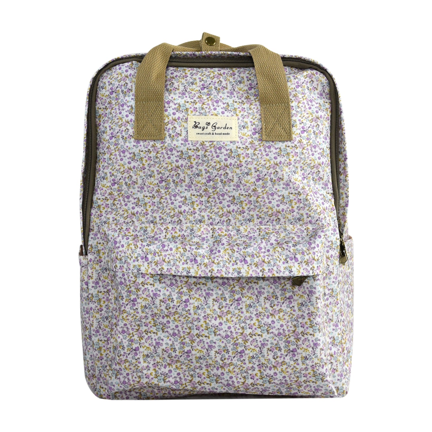 Mochila Impermeable con Flores | Gran Capacidad para Uso Diario