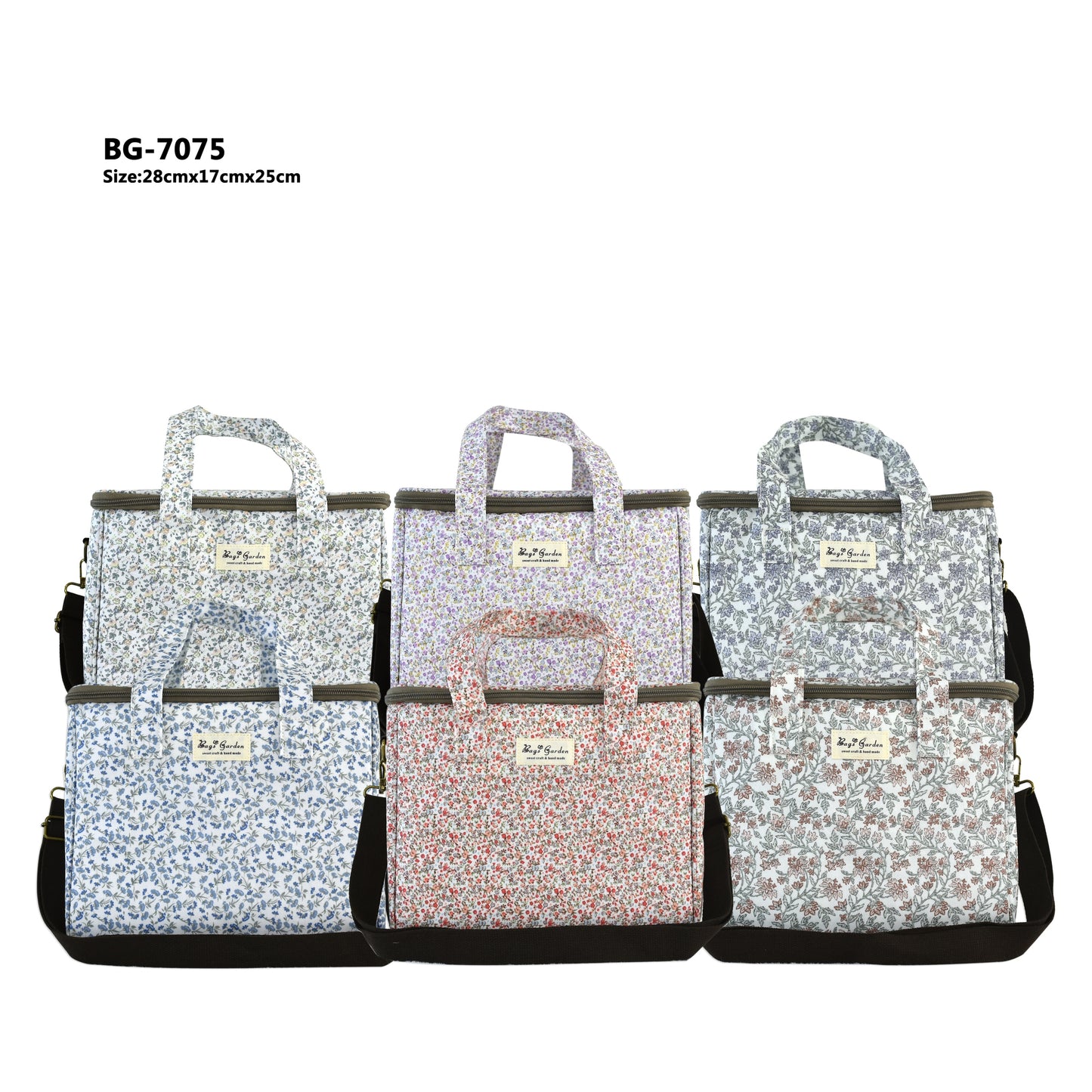 Bolsa Nevera grande Impermeable Floral | Bolsa Térmica para Almuerzo y Picnic