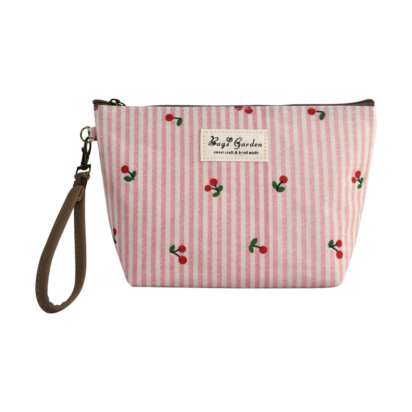 Neceser pequeño rayas con cerezas