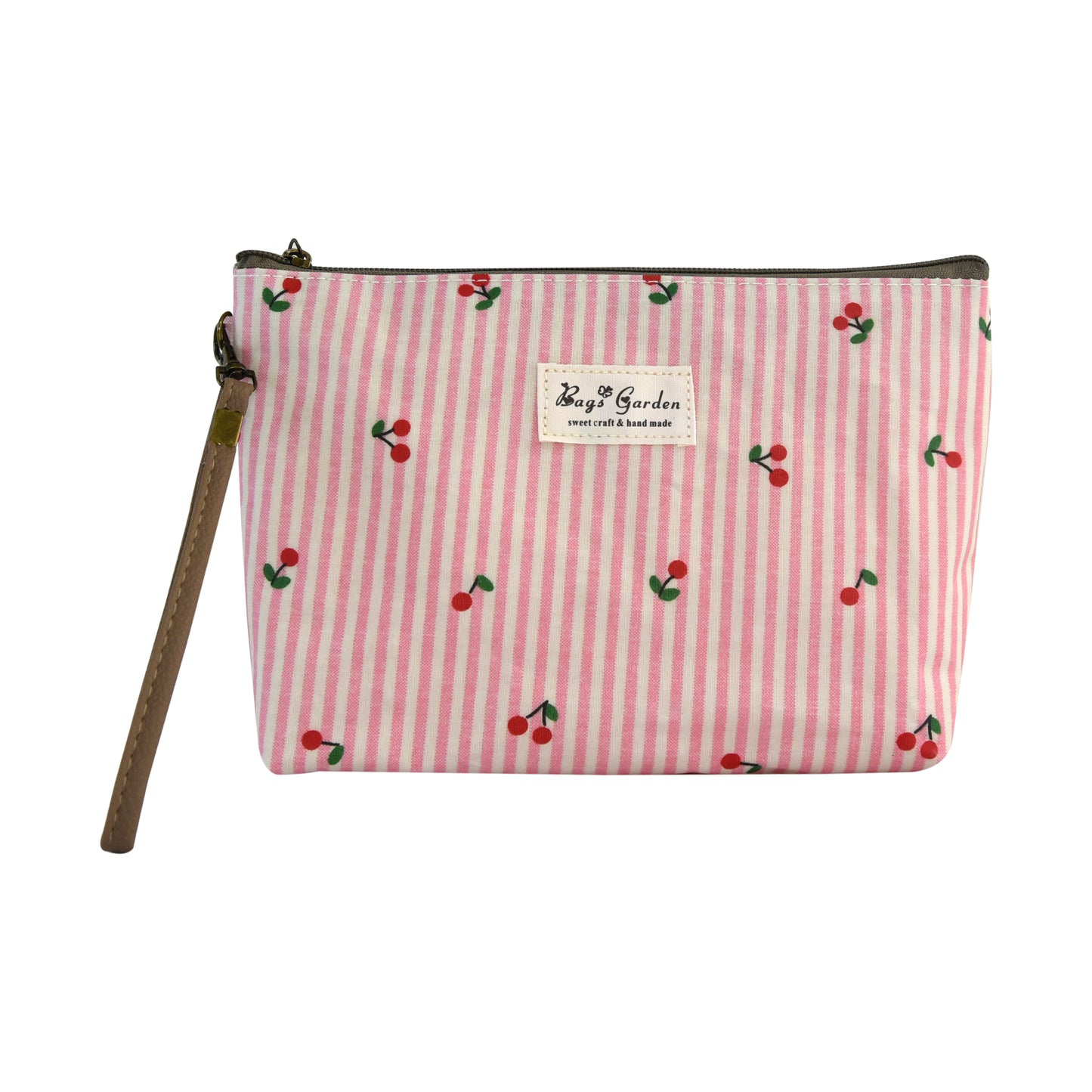 Neceser Mediano Rayas con Cerezas