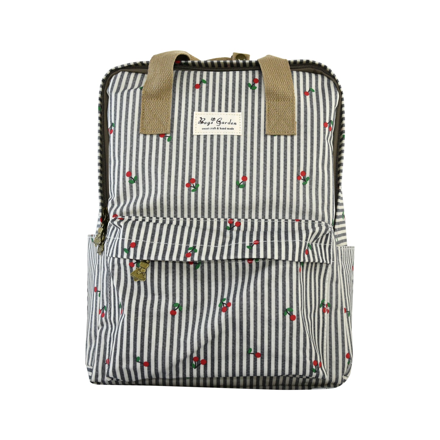 Mochila Rayas con Cerezas