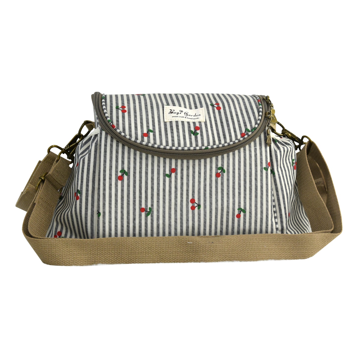 Organizador para Carrito de Bebé Rayas con Cerezas