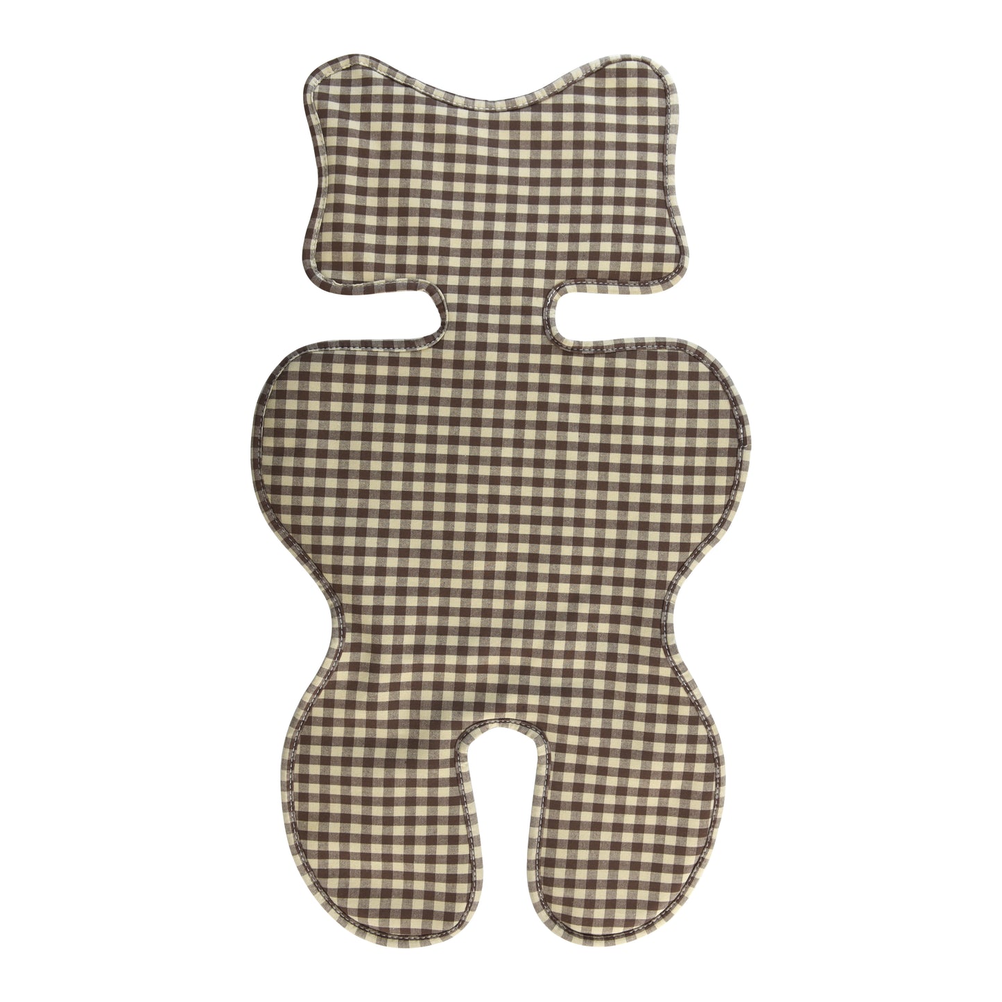 Colchoneta Transpirable para Carrito de Bebé de Algodón a Cuadros con Malla 3D