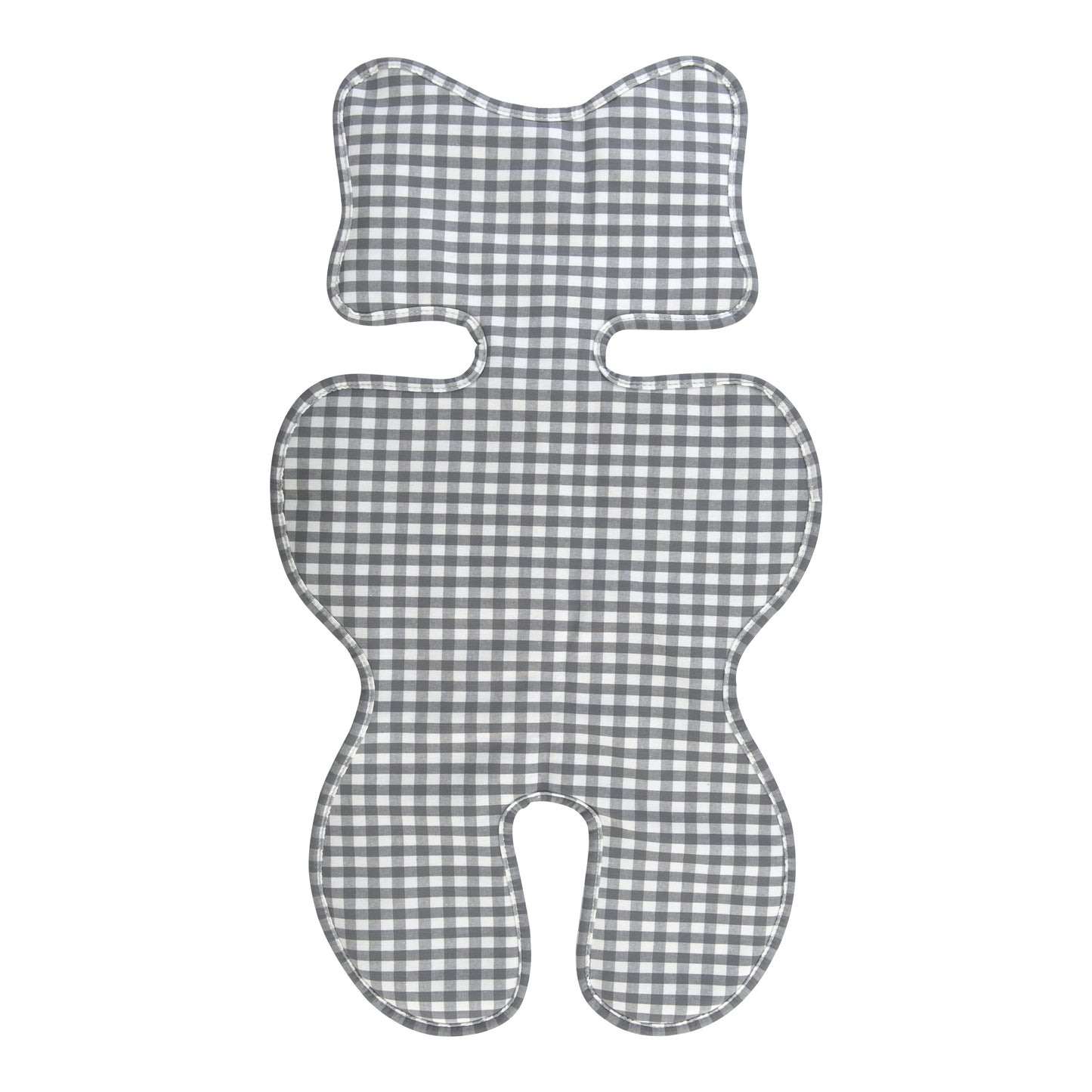 Colchoneta Transpirable para Carrito de Bebé de Algodón a Cuadros con Malla 3D