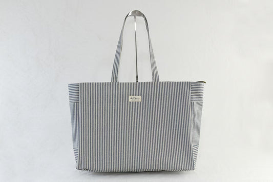 Bolso de playa impermeable de rayas