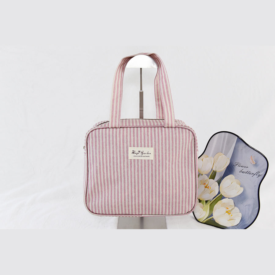 Bolso de mano pequeño impermeable rayas