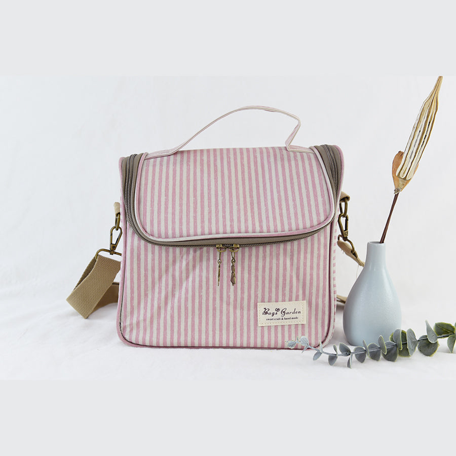 Bolsa nevera impermeable con rayas