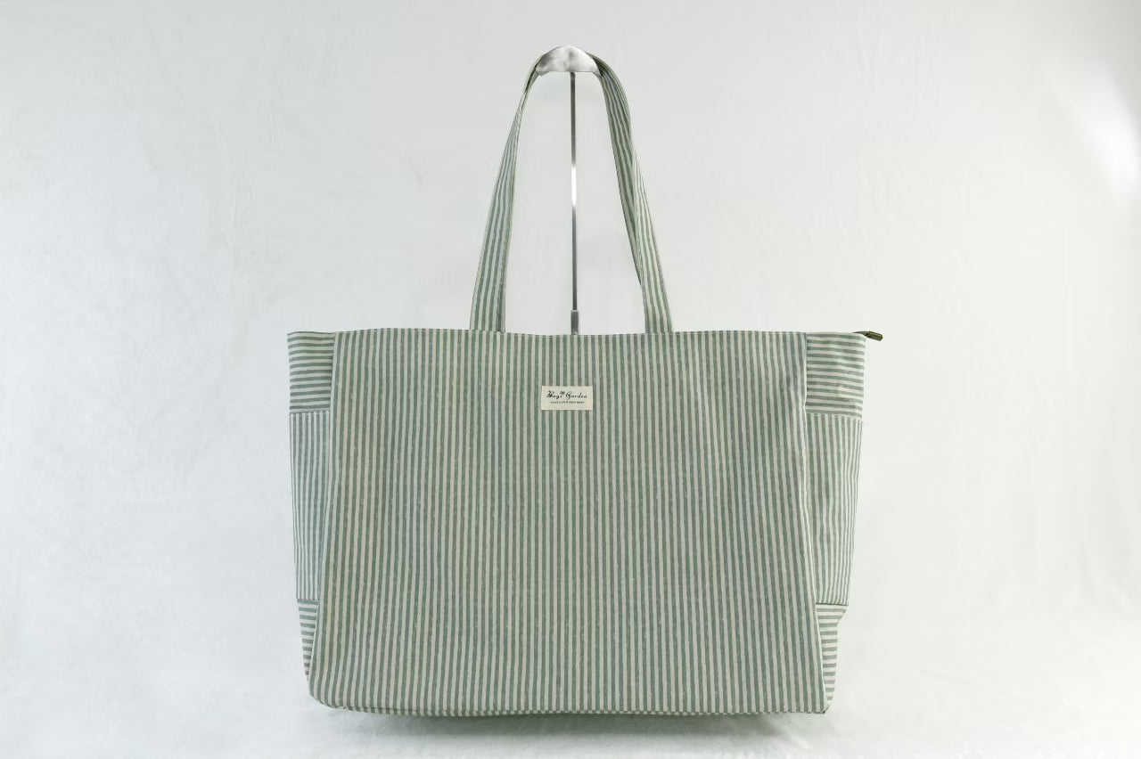 Bolso de playa impermeable de rayas
