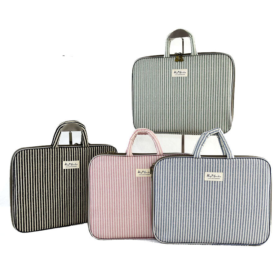 Funda para ordenador impermeable de rayas – Hasta 13"