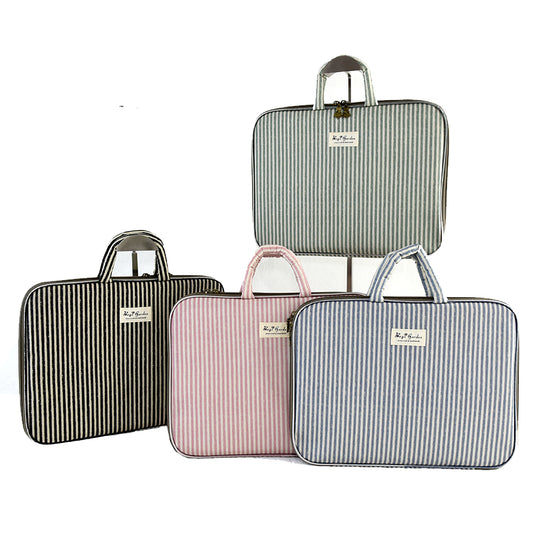 Funda para ordenador impermeable de rayas – Hasta 13"
