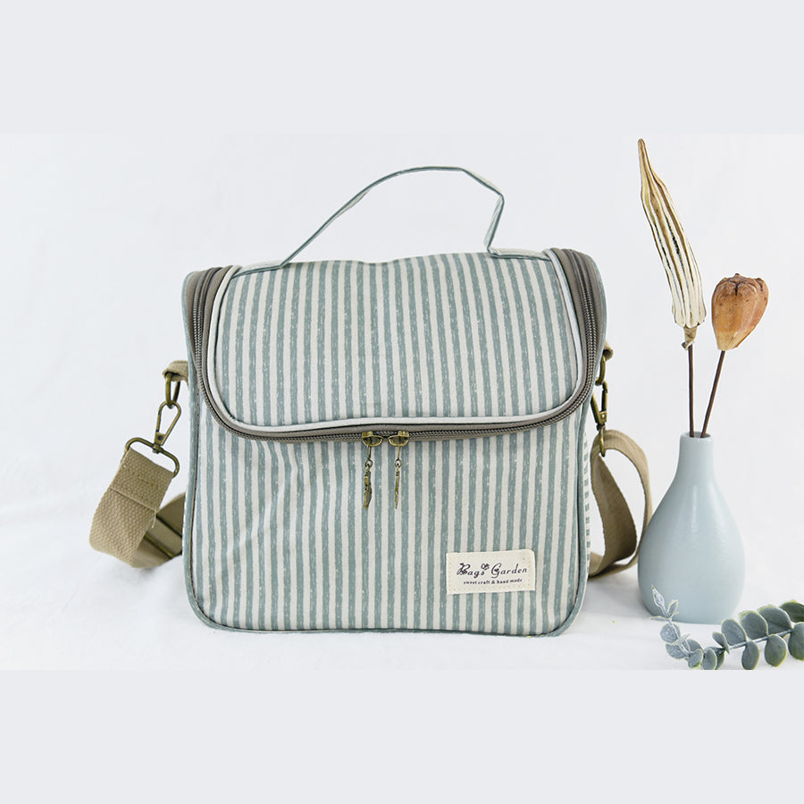 Bolsa nevera impermeable con rayas