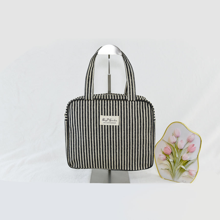 Bolso de mano pequeño impermeable rayas