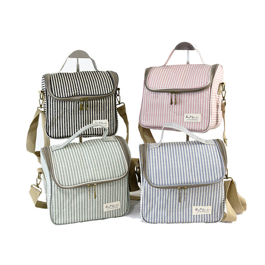 Bolsa nevera impermeable con rayas