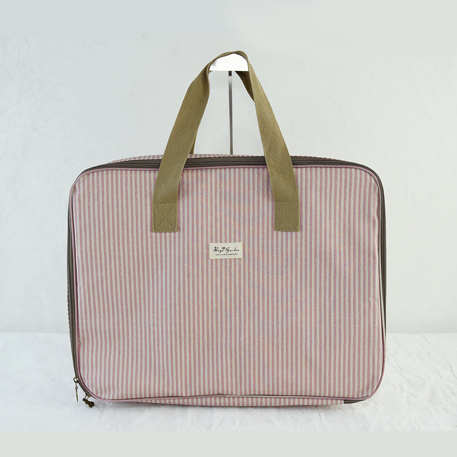 Maleta grande impermeable de rayas