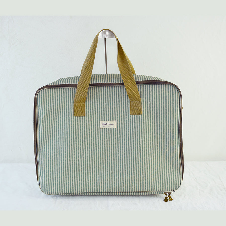 Maleta grande impermeable de rayas