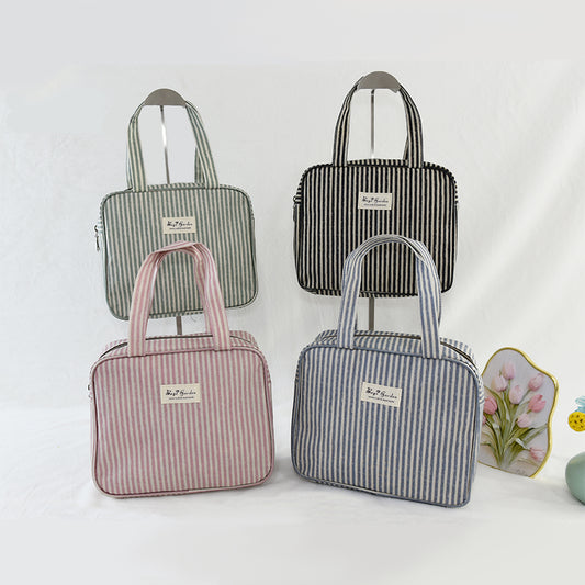 Bolso de mano pequeño impermeable rayas
