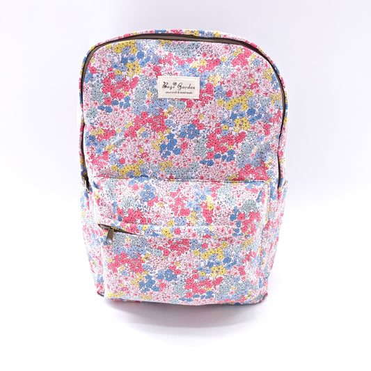 Mochila de algodón floral