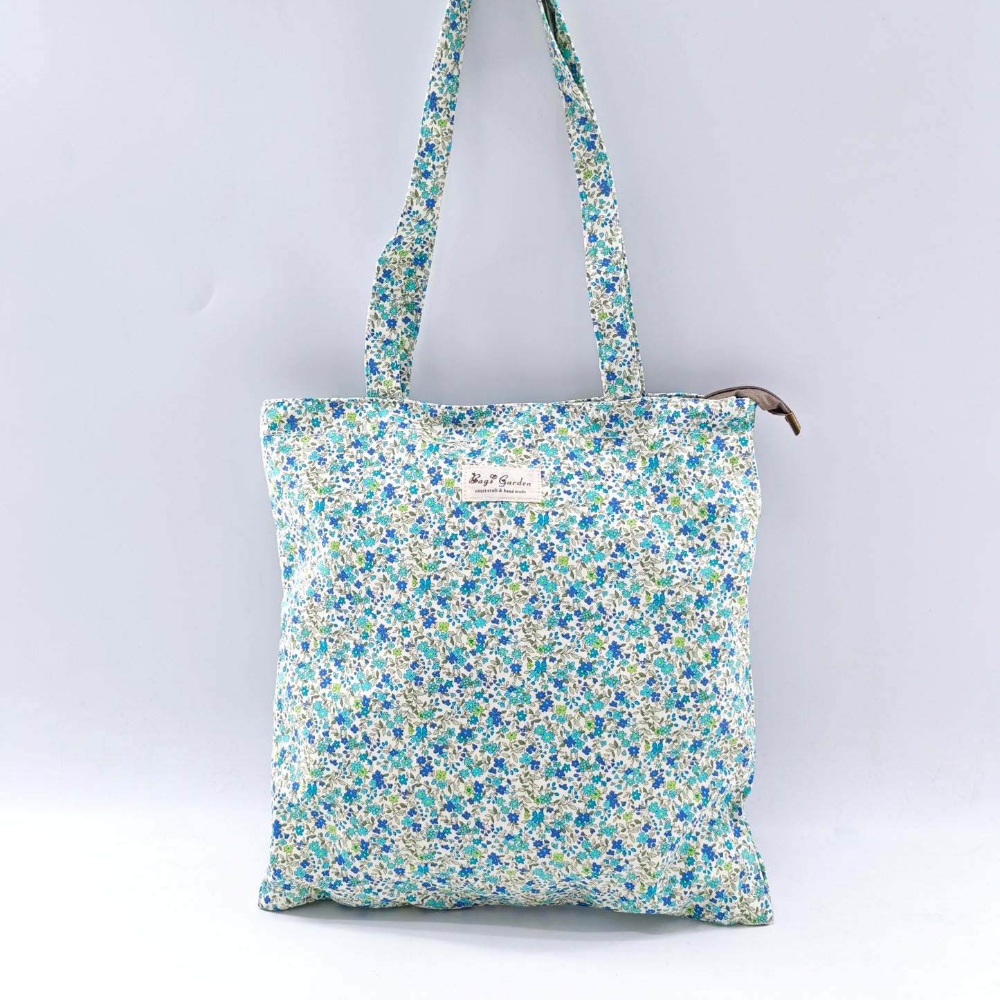 Floral cotton shoulder bag