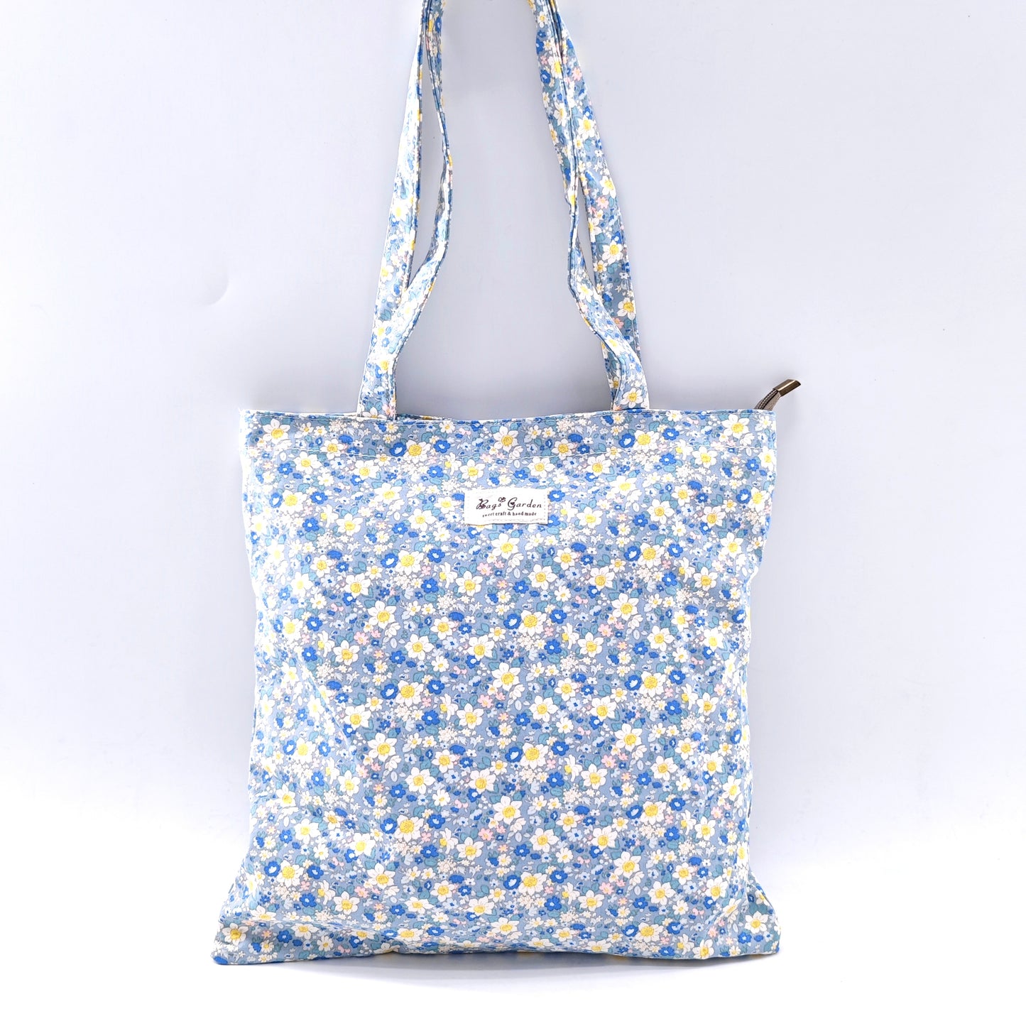 Floral cotton shoulder bag