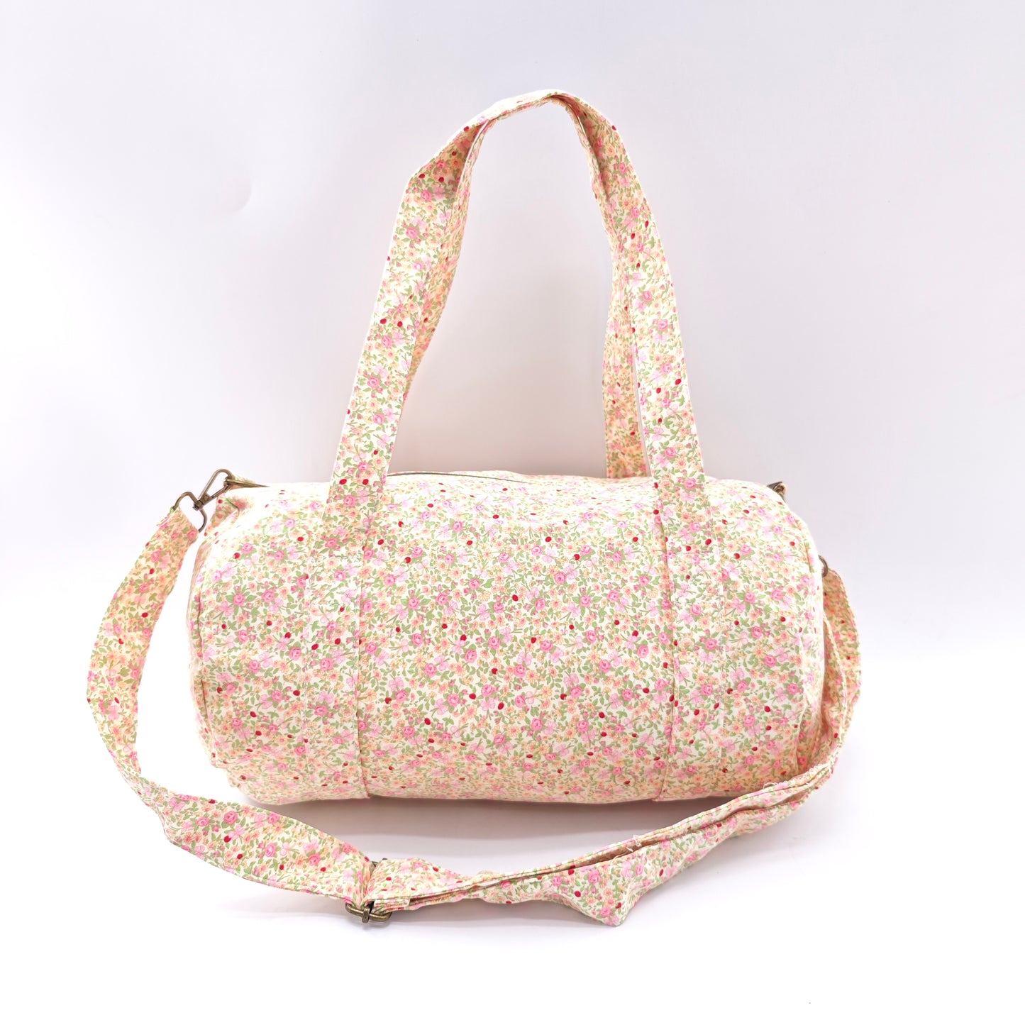 Bolso barrel de algodón floral