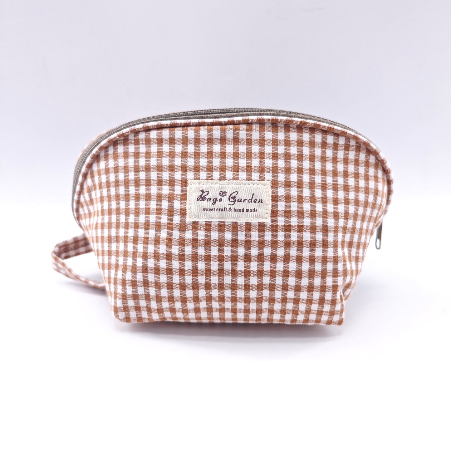 Neceser pequeño de algodón Vichy