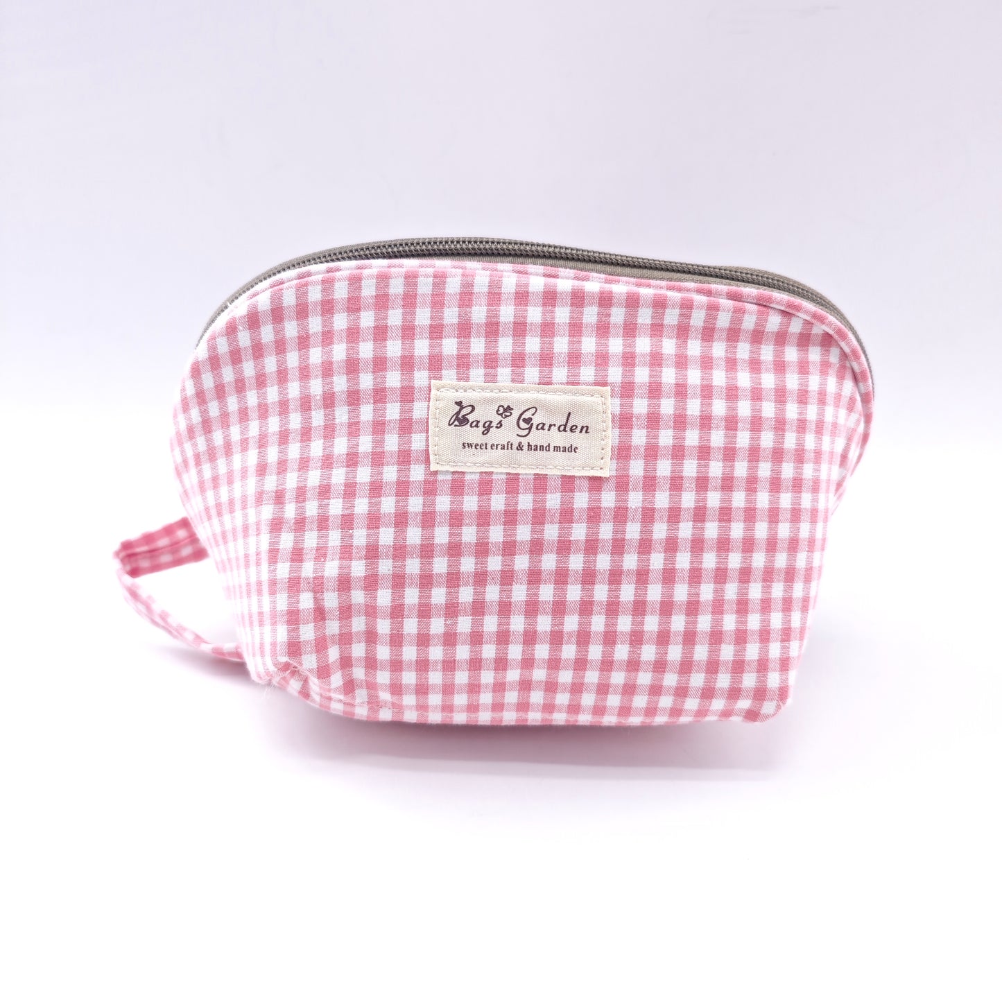 Neceser pequeño de algodón Vichy