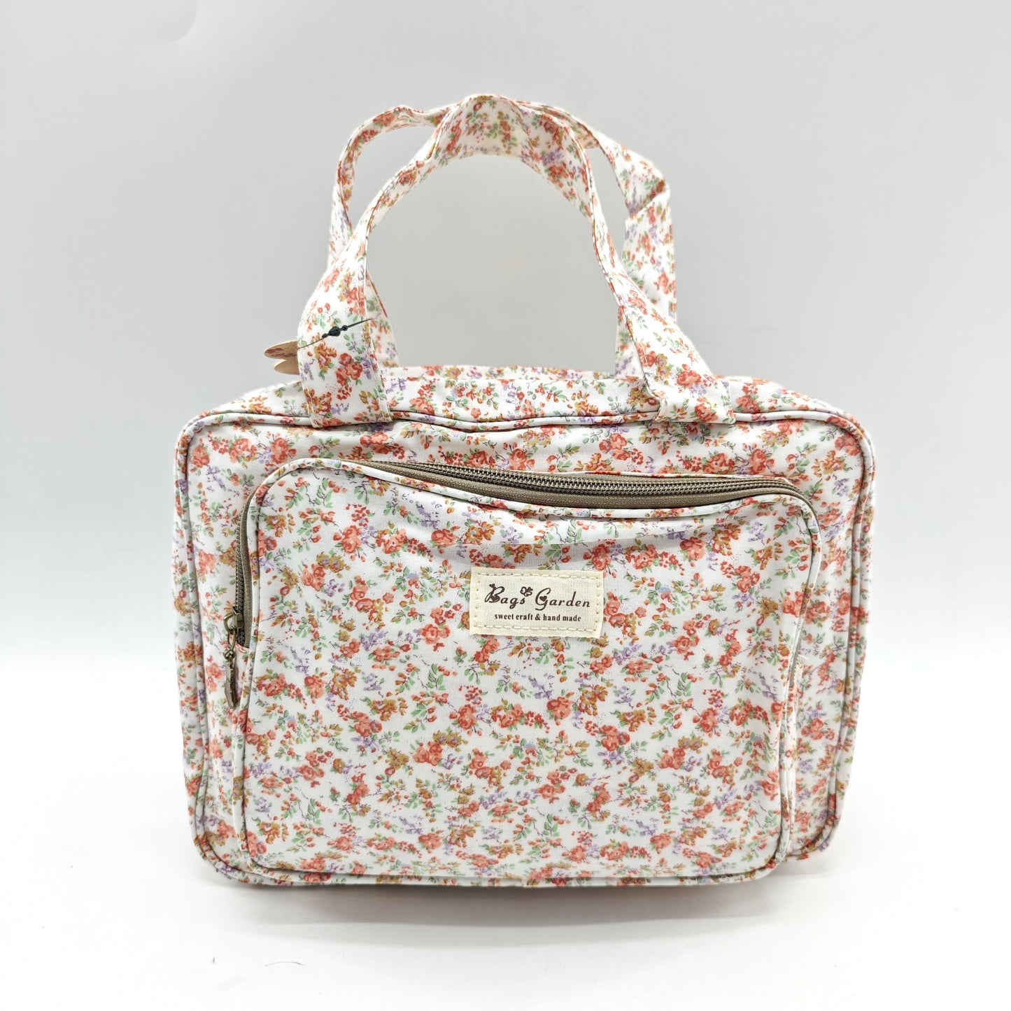 Large waterproof hanging flower toiletry bag