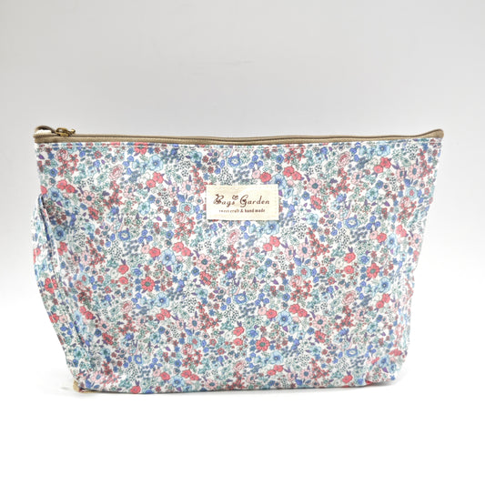 Neceser grande impermeable con flores