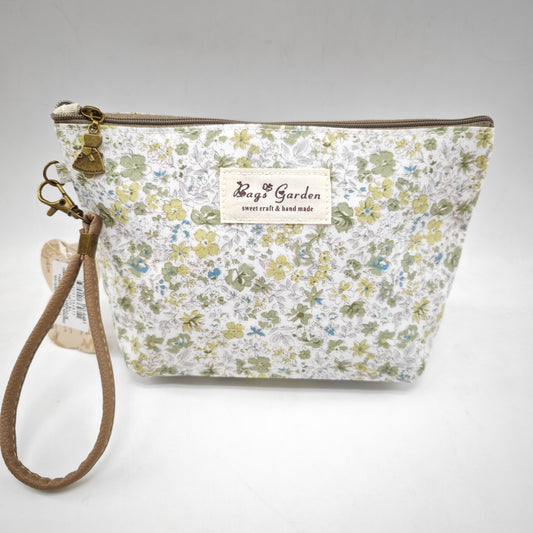 Neceser pequeño impermeable con flores