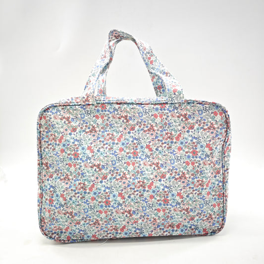 Bolso de viaje impermeable con flores – formato rectangular