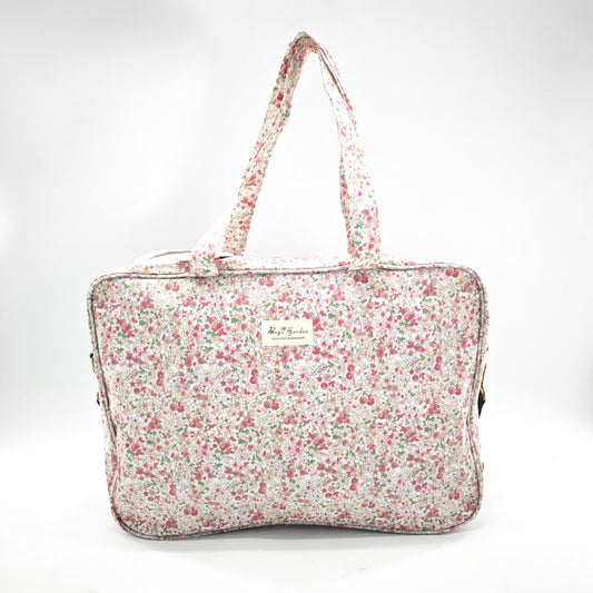 Maleta grande impermeable con flores