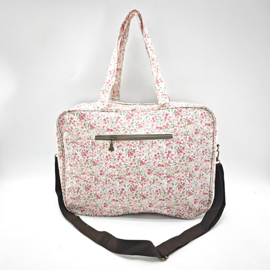 Maleta grande impermeable con flores