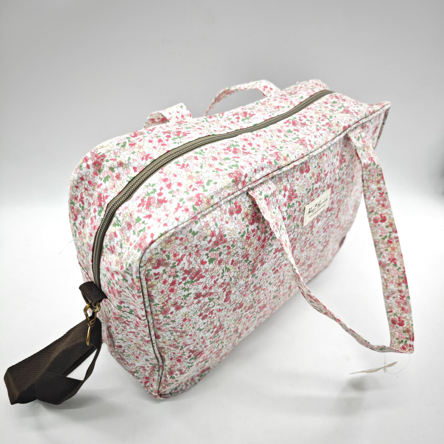 Maleta grande impermeable con flores