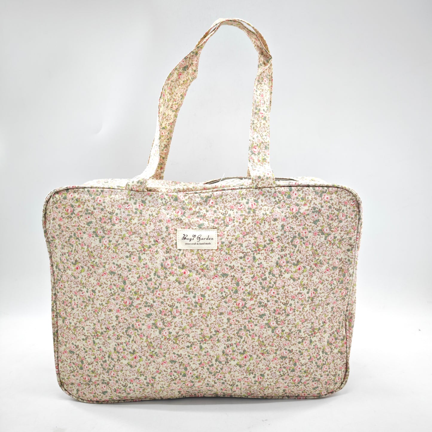 Maleta grande impermeable con flores