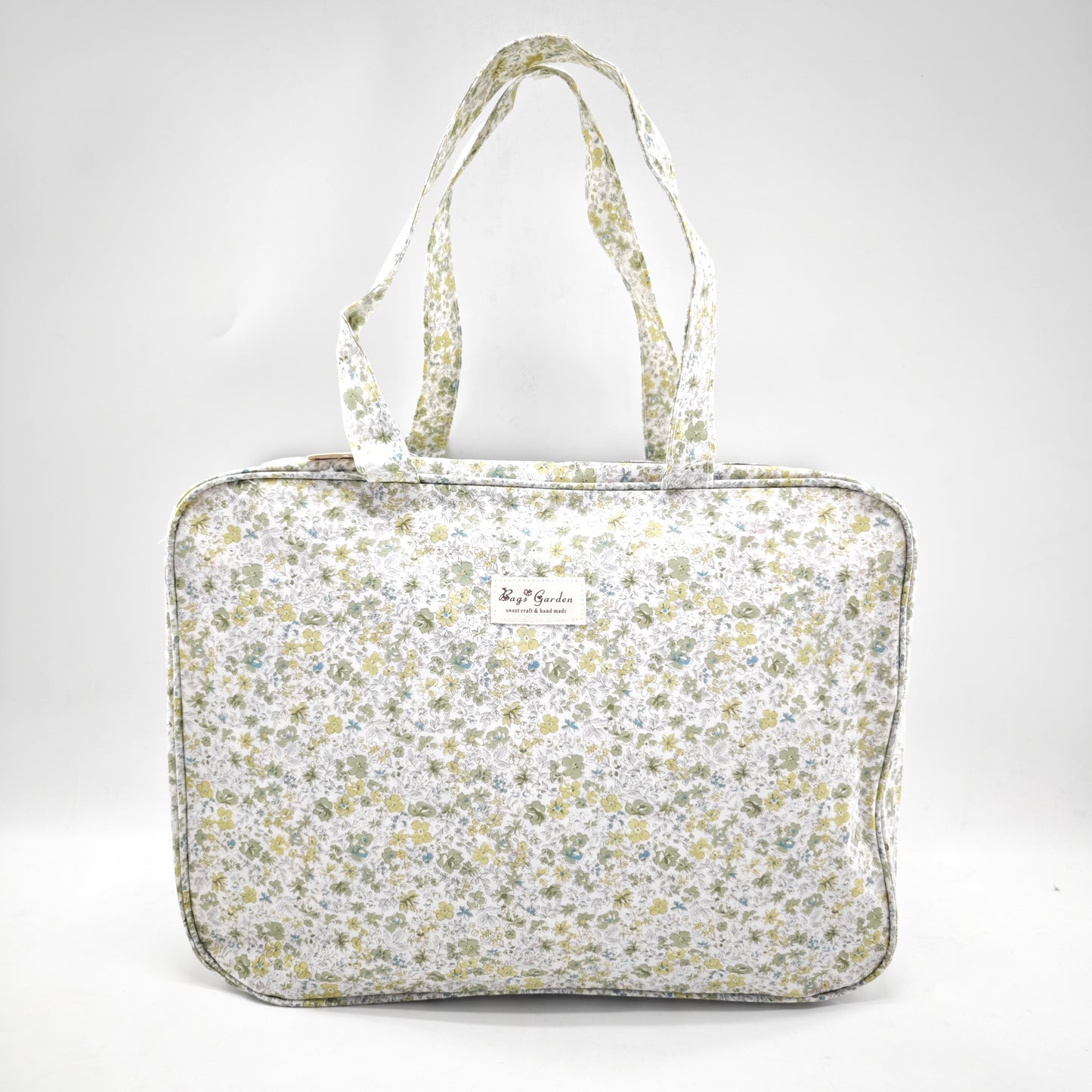 Maleta grande impermeable con flores