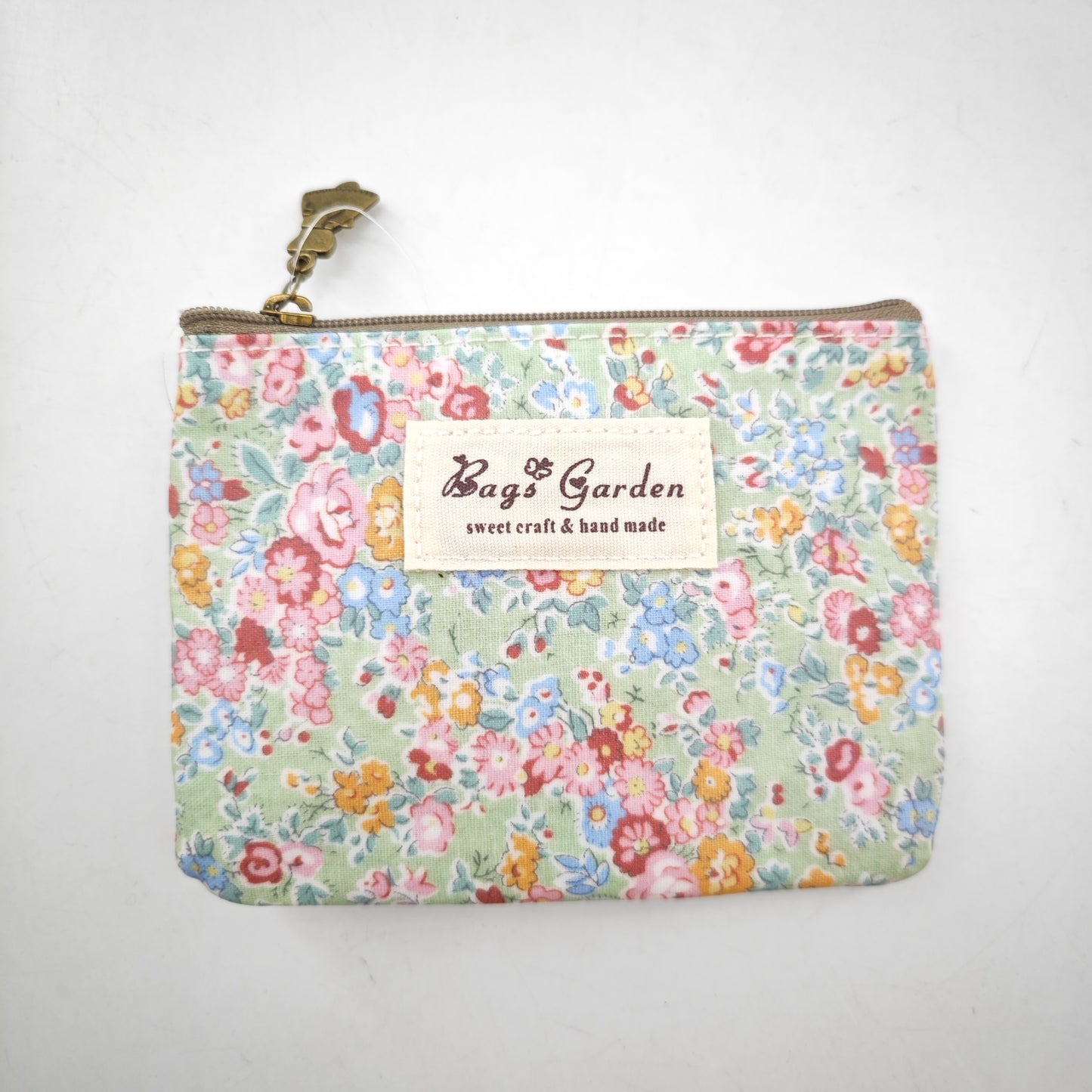 Monedero impermeable con flores